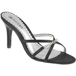 Pavers Female Don805 Textile Upper Party in Black Satin