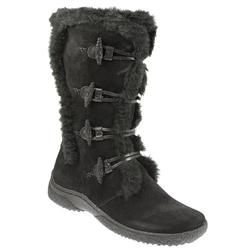Female EARTH1009 Leather nubuck Upper Textile/Other Lining Casual Boots in Black