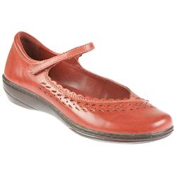 Female Earth900 Leather Upper Textile/Other Lining Casual Shoes in Red