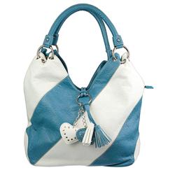 Female GREE900 Bags in Blue-Offwhite