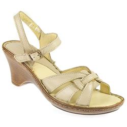 Female Jean908 Leather Upper Leather Lining Casual Sandals in Ivory