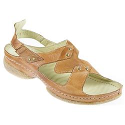 Female Kary900 Leather Upper Leather Lining Comfort Sandals in Beige