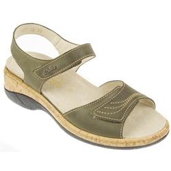 Female Kas753 Leather Upper Casual in OLIVE