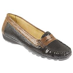 Female Nap1002fp Leather Upper Leather Lining Casual Shoes in Black Multi
