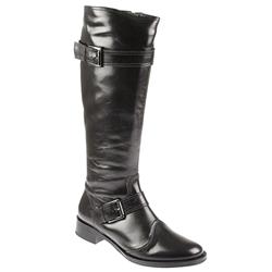 Female NIN1024 Leather Upper Textile Lining Comfort Boots in Black