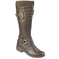 Female NOVI1007 Textile/Other Upper Textile Lining Comfort Calf Knee Boots in Brown