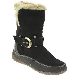 Female NOVI1012 Leather/Other Upper Textile Lining Casual Boots in Black Suede
