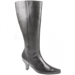 Female Pklsp600 Textile Upper Leather Lining Calf/Knee in Black