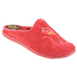 Pavers Female RELAX1052 Textile Upper Textile Lining Comfort House Mules and Slippers in Red