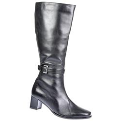 Female Sandy Leather Upper Boots in Black, Black Patent, Brown