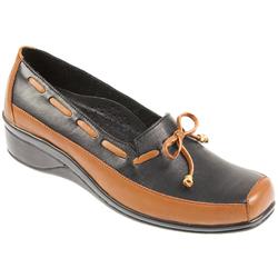 Pavers Female Stoc705 Leather Upper Textile Lining Casual in Brown Multi, Denim Multi