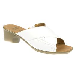 Female Sophie Leather Lining Mules in White