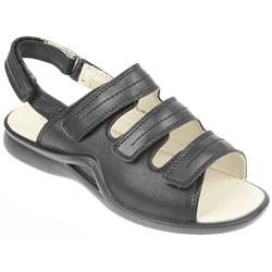 Pavers wide fit Female Guan750 Leather Upper Leather Lining Casual in Black Leather, Red Patent, Taupe