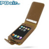 Pdair Leather Case Flip Case for Apple iPod Touch - Brown