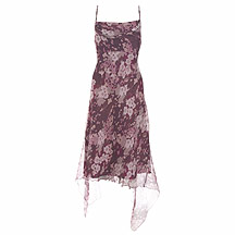 Pearce Fionda Purple pansy print dress