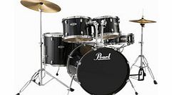 Target Rock Drum Kit Jet Black with Chrome