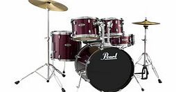 Target Rock Drum Kit Wine Red with Chrome
