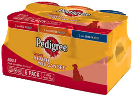 Pedigree Adult 6 x 400gm Variety Pack