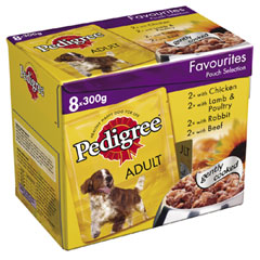 Pedigree Pouch Adult 300g Variety 8 Pack