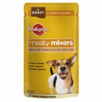 Pouch Meaty Mixers 150G X 18 Pack Gravy