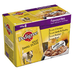 Pouch Small Dog Adult 150g Variety 8 Pack (Bulk Pack 4)