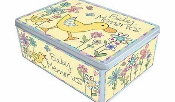 Peel and Sardine Baby Memories - Large Keepsake Tin with a Duck Design