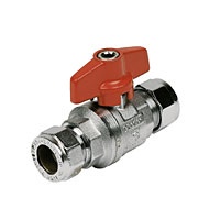 T Ball Valve 15mm Red
