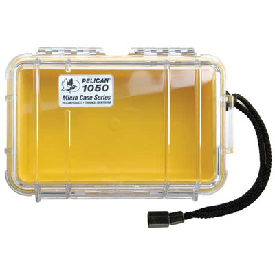 Peli 1050 Microcase Clear with Red Liner