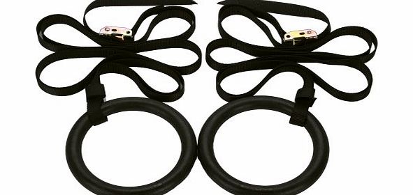 Pellor Olympic Gymnastic Rings Crossfit Gym For Upper Body Strength fitnessXzone And Bodyweight Excercising, Suspension Training - Taking your body to a new level of strength amp; endurance