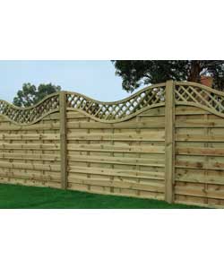 Pembroke Fencing Panels - 6 x 6ft - 3 Panels and 4 Posts