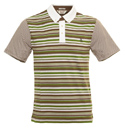 Brown Stripe Polo Shirt