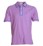 Earl Purple Iris Pique Polo Shirt
