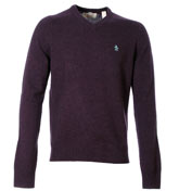 Mysteriouso Purple Heather V-Neck Sweater