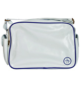 White and Blue Despatch Bag