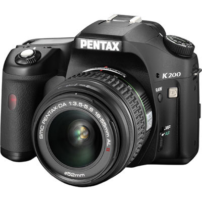 Pentax K200D Digital SLR Camera with 18-55mm Lens