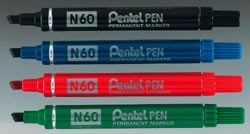 N60 Permanent Marker Chisel Tip Max.6mm