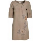 Embroidered Dress - Canvas