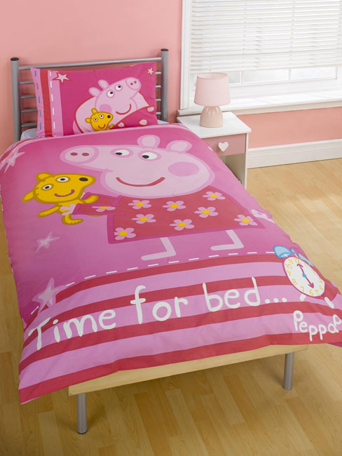 Peppa Pig Duvet Cover and Pillowcase `weet Dreams`Design Kids Bedding