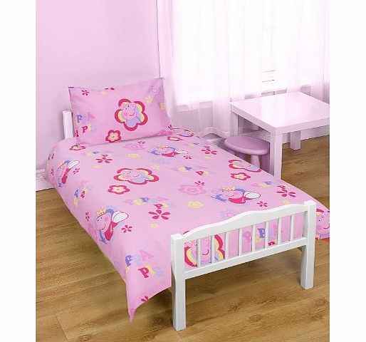 Peppa Pig Junior Cot Duvet Bed Set Princess Peppa