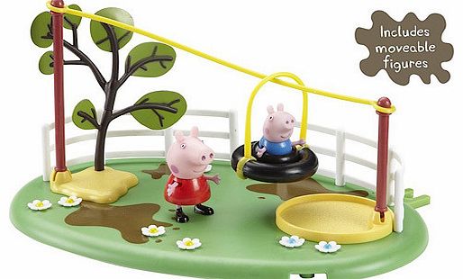 Peppa Pig Muddy Puddles Playground Set - Zipline