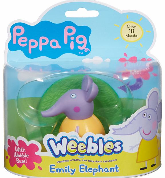 Weebles Figure & Base - Emily Elephant