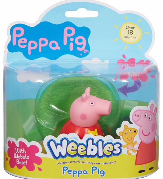 Weebles Figure & Base - Peppa
