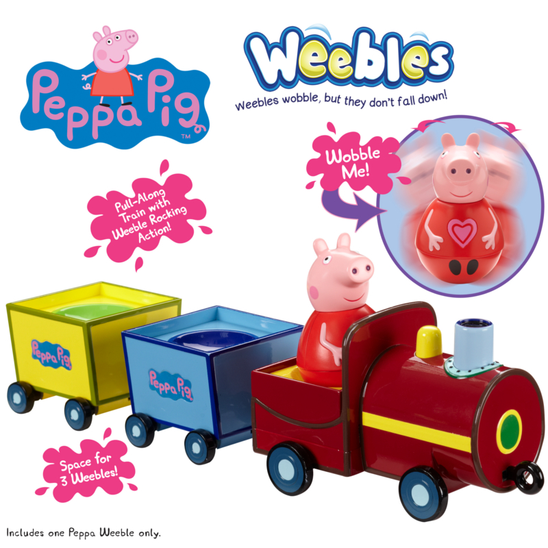 Weebles Pull Along Wobbly Train