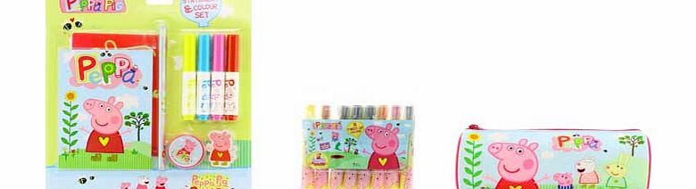 Peppa Pig Stationery and Colouring Set