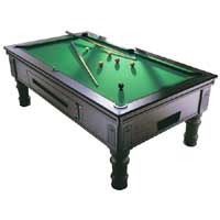 6ft Electronic Coin Op Prince Pool Table (Oak)
