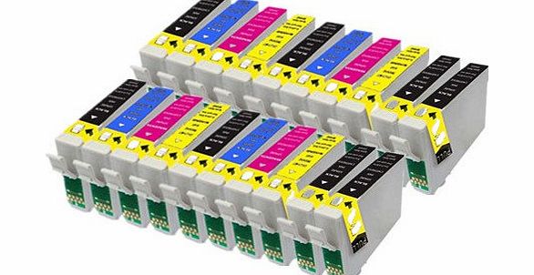 PerfectPrint 20 Epson 18 XL Series Compatible Ink Cartridges. 4 Full sets of T1816 and 4 Black, including 8x T1811 Black, 4x T1812 Cyan, 4x T1813 Magenta and 4x T1814 Yellow
