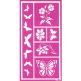 Pergamano Stencil Flowers/Bflies 1186
