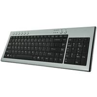 Perixx PERIBOARD - 305 Black and Silver Aluminium Keyboard USB