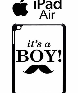 Perky Clothing It is a Boy New Baby Maternity Funny Hipster Swag Case Back Cover for iPad Air Tablet white