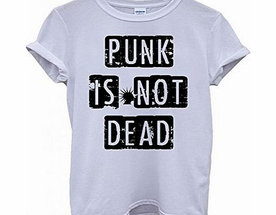 Perky Fashion Punk is Not Dead Fun Music Cool Funny Hipster Swag White Men Women Unisex Top T-Shirt -X-Large